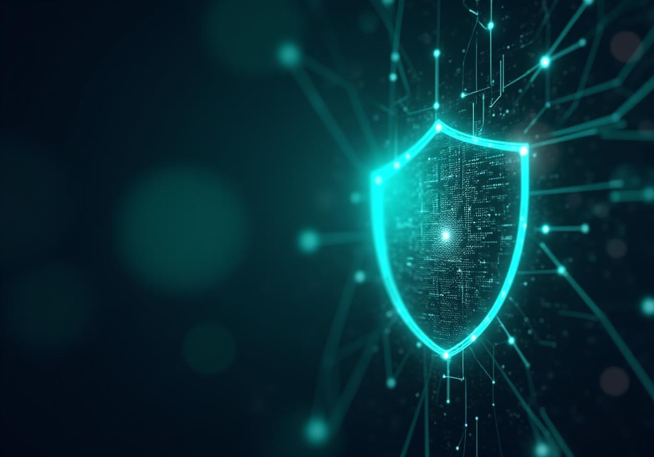 Abstract visualization of secure data management