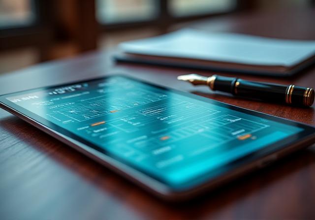 Professional legal documentation and digital security interface